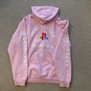 Pink PlayStation sweatshirt